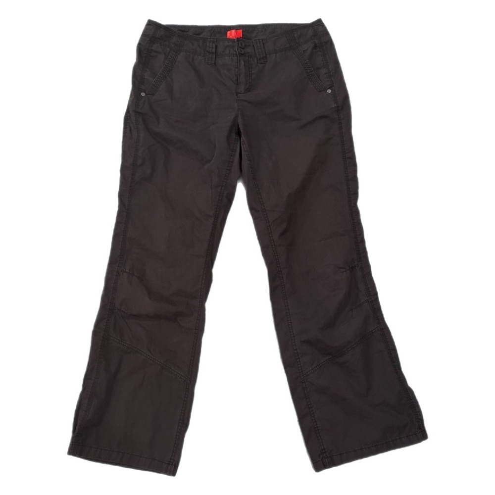 ESPRIT Pants Low Rise Chocolate Brown Utility Cargo Y2K Womens Size 10